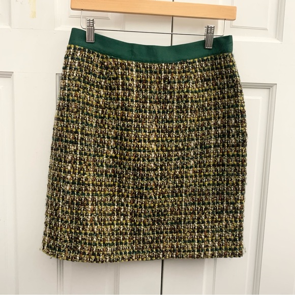 Kate Spade Green Tweed Skirt - Picture 4 of 10